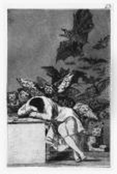 Untitled Oil Painting by Francisco Goya Fuendetodos