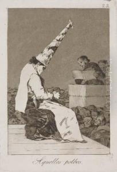 Untitled Oil Painting by Francisco Goya Fuendetodos