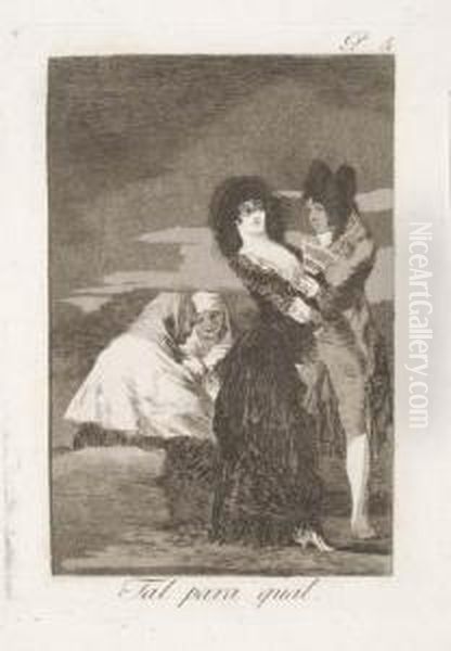 Untitled Oil Painting by Francisco Goya Fuendetodos