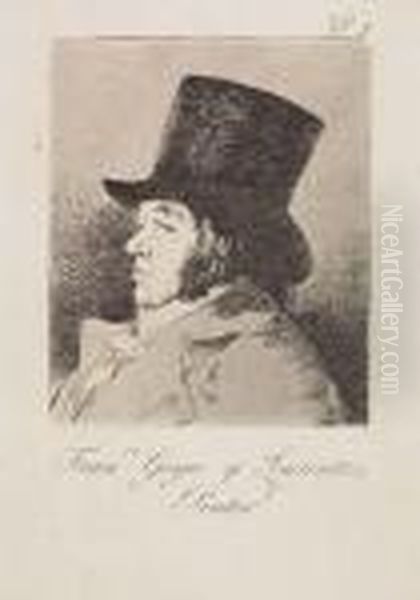 Untitled Oil Painting by Francisco Goya Fuendetodos
