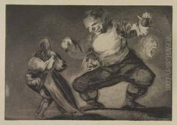 Untitled Oil Painting by Francisco Goya Fuendetodos