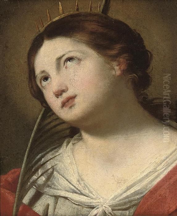 Saint Catherine Of Alexandria Oil Painting by Francesco Pacecco De Rosa