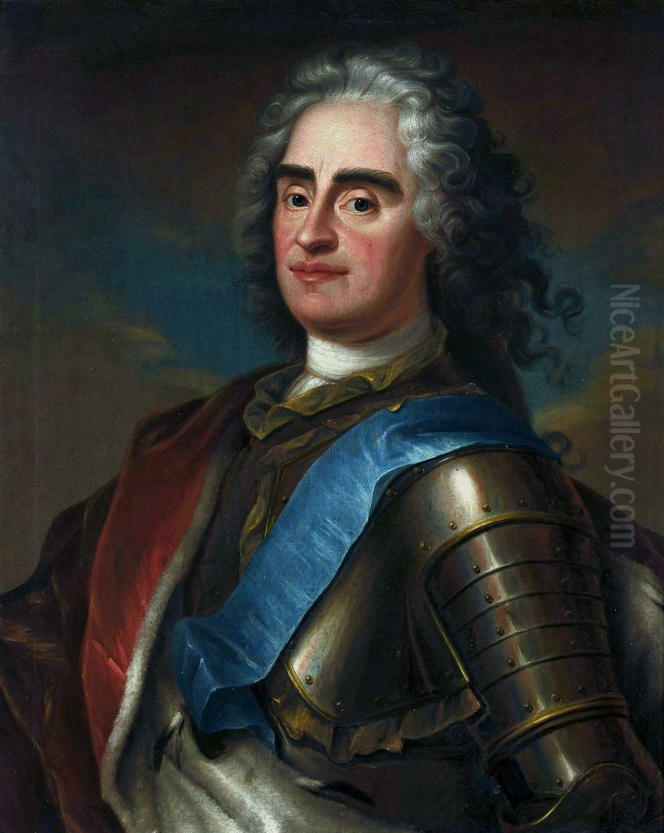 Portret Augusta Ii Mocnego Oil Painting by Louis de Silvestre