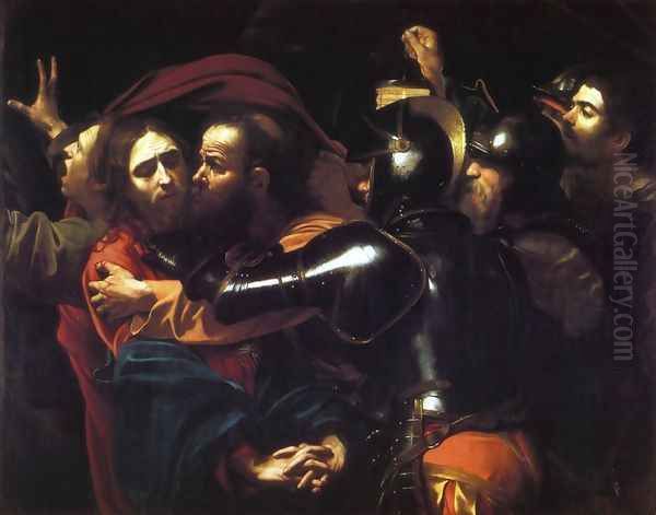 Taking of Christ c. 1598 Oil Painting by Caravaggio