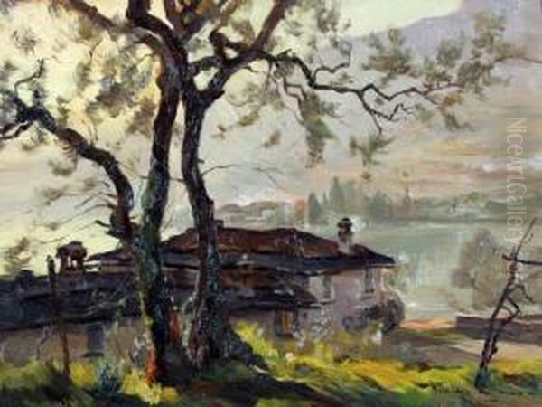 Paesaggio Oil Painting by Michele De Simone