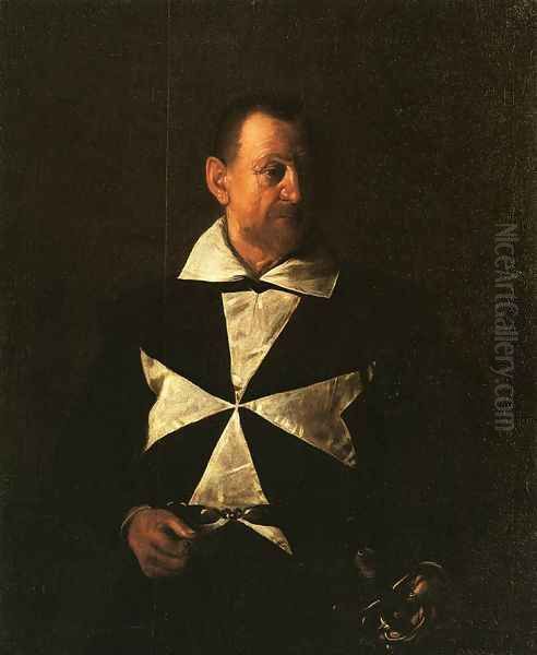 Portrait of Alof de Wignacourt 1608 Oil Painting by Caravaggio