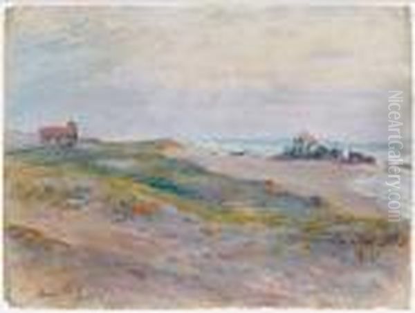 Le Bord De Mer Oil Painting by Jose Julio de Souza-Pinto