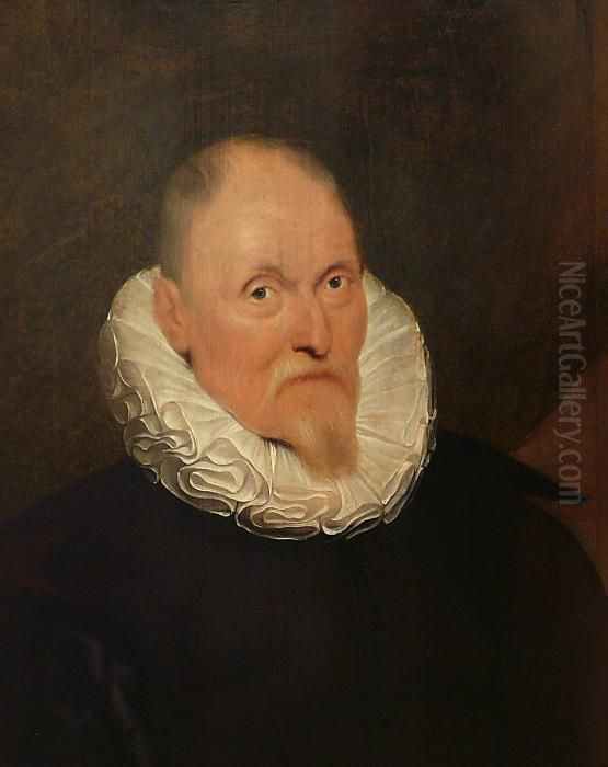 Portrait
D Homme A La Collerette Oil Painting by Cornelis De Vos