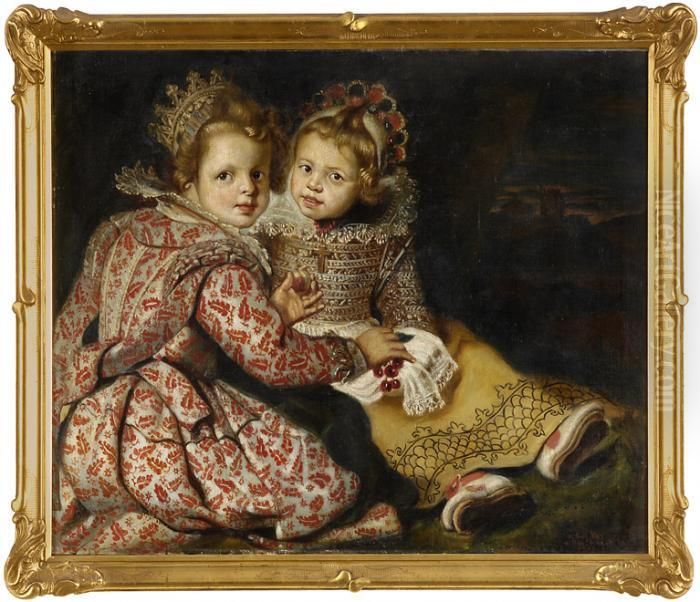 Zwei Schwestern Oil Painting by Cornelis De Vos