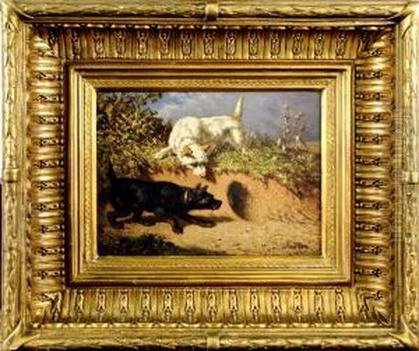 L'entree Du Terrier Oil Painting by Vincent de Vos
