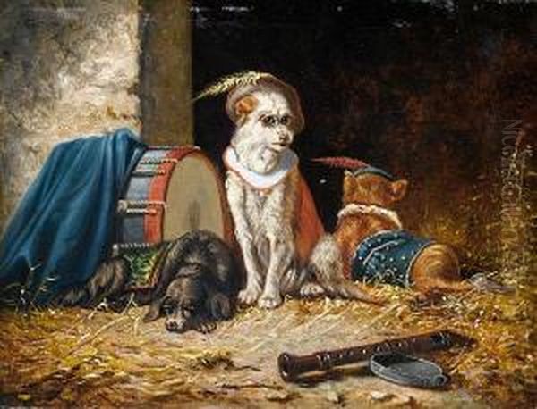 The Circus Troupe Oil Painting by Vincent de Vos