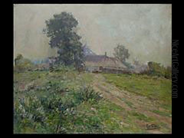 Landschaft Mit Gebauden Oil Painting by Prosper De Wit