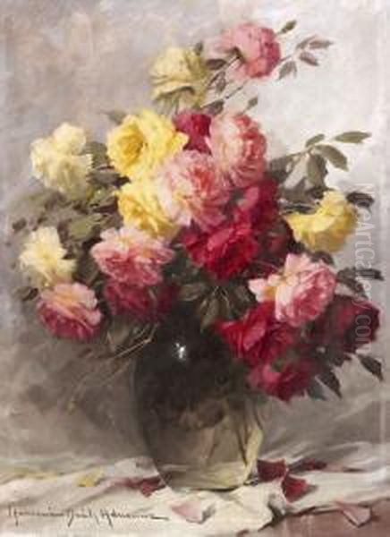 Punkosdi Rozsak Oil Painting by Adrienne Hermine Deak-Henczne