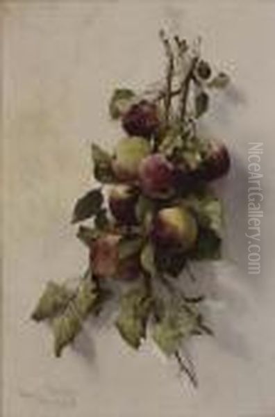 Branche De Pecher En Fruits Oil Painting by Edwin Deakin