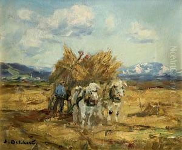 Heuernte Oil Painting by Eugene Dekkert