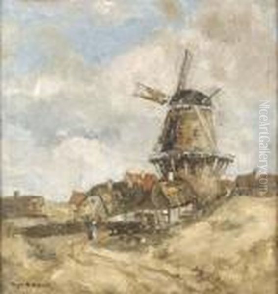 The Windmill Oil Painting by Eugene Dekkert