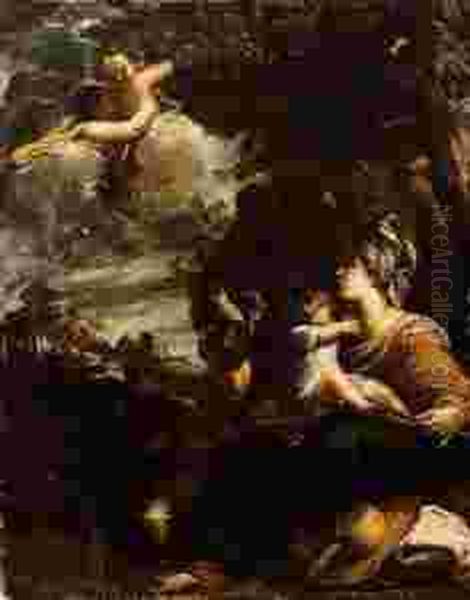 Riposo Nella Fuga In Egitto Oil Painting by Francesco del Cairo