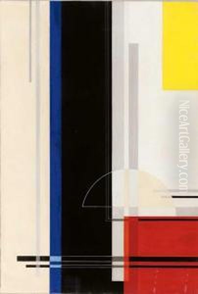 Composition Oil Painting by Felix Aime Del Marle