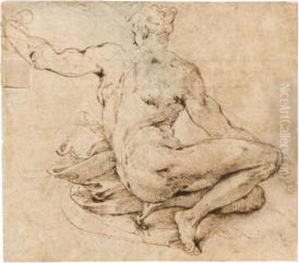 - Oil Painting by Perino Del Vaga (Pietro Bonaccors