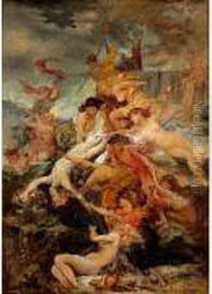 La Decadence De La Musique Oil Painting by Eugene Delacroix