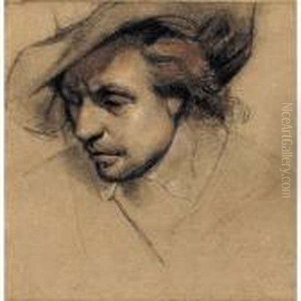 Study For The Head Of Oliver 
Cromwell For The Painting 