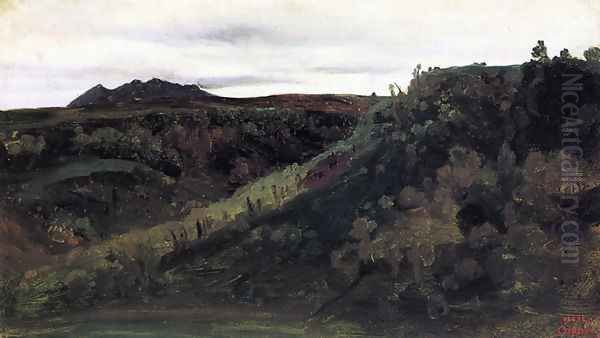 Mount Soracte Oil Painting by Jean-Baptiste-Camille Corot