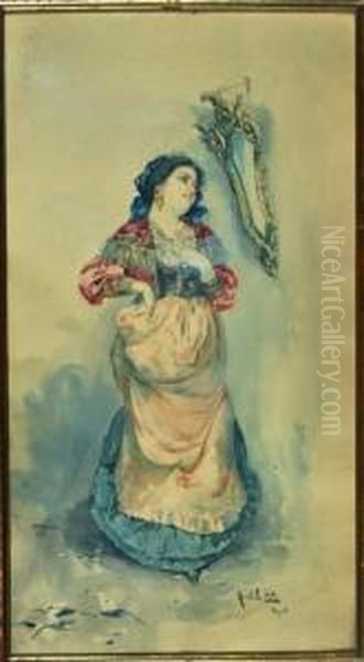 Popolana Oil Painting by Arnaldo Delisio