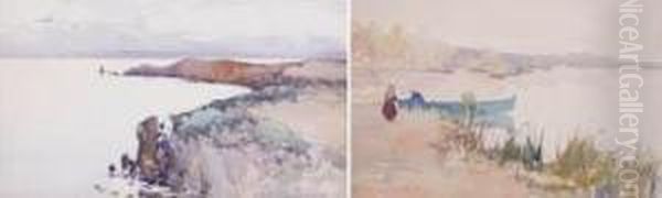 A) Marina
B) Barche Oil Painting by Arnaldo Delisio