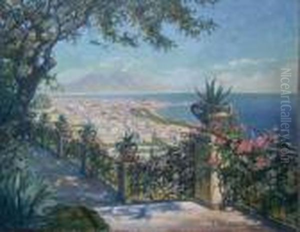 Veduta Di Napoli Oil Painting by Arnaldo Delisio