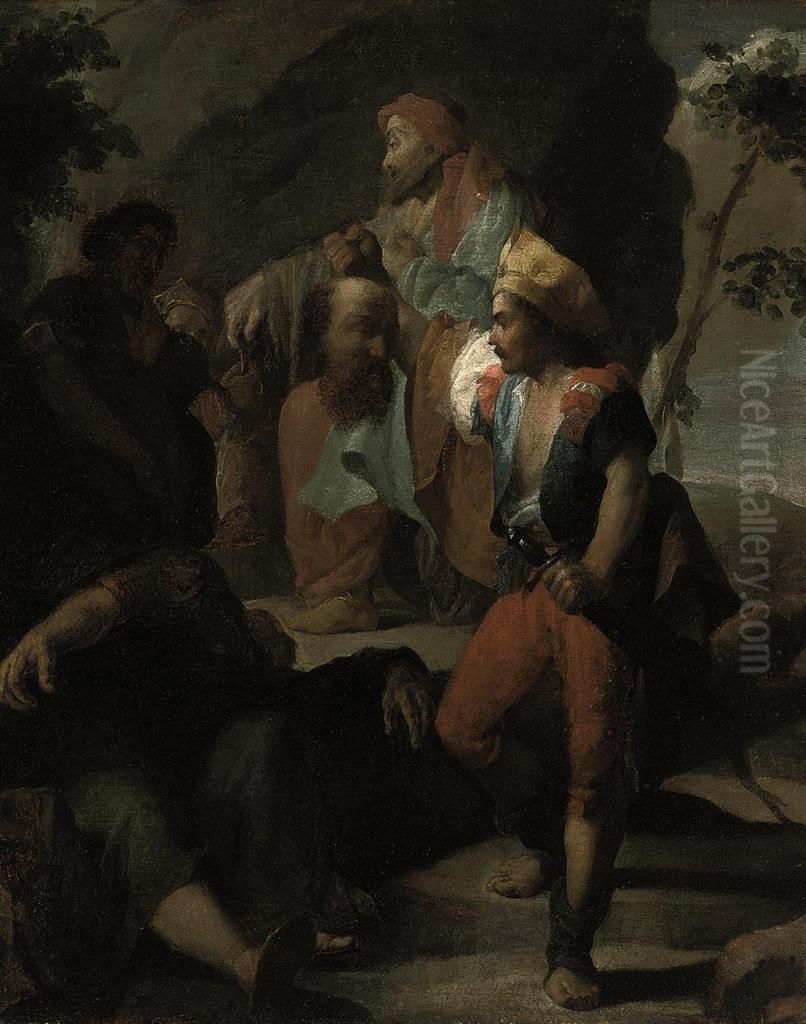 The Beheading Of Saint John The Baptist Oil Painting by Pietro Della Vecchio