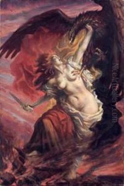 La Victoire Oil Painting by Jean Delville