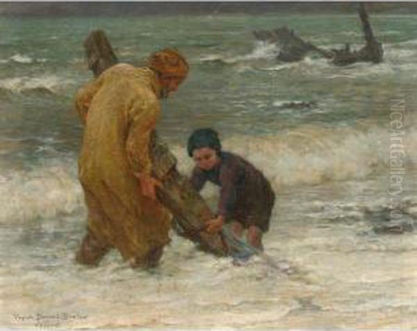 After The Storm Oil Painting by Virginie Demont-Breton