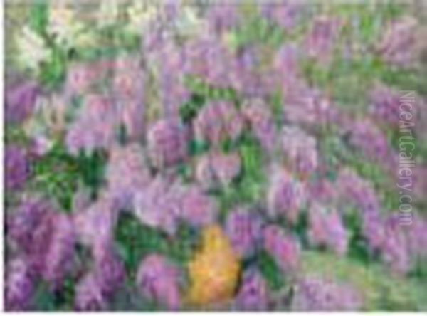 Grand Bouquet De Fleurs Oil Painting by Leon Detroy