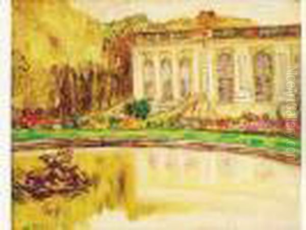 Trianon Oil Painting by Leon Detroy