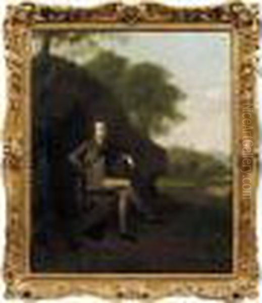 Portrait Of A Gentleman, 
Possibly The Reverend William Digby, Of Landenstown, County Kildare Oil Painting by Arthur Devis