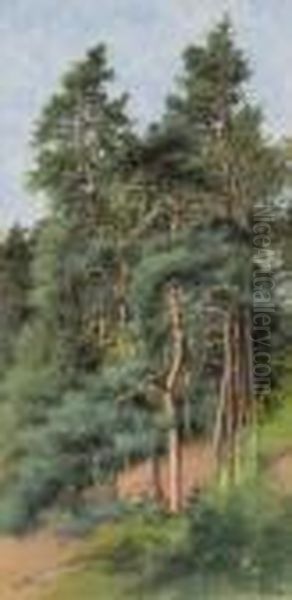 Sonnenseite Am Gehoft Oil Painting by Xaver Frantisek Diblik