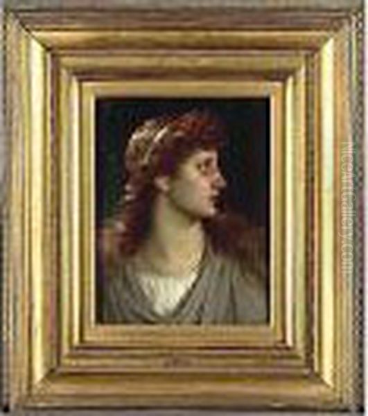 Thomas Francis Dicksee, Well 
Known For Historical Subjects, Has Drawn Upon The Popular Classical 
Tradgedy Of Antigone, Who Was Sentenced To Death By Creon, The King Of 
Thebes, For Defying His Law. Her Fate Was To Be Sealed In A Cave Where 
She Star Oil Painting by Sir Thomas Francis Dicksee