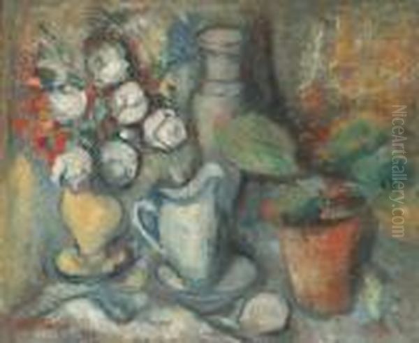 Csendelet Oil Painting by Rudolf Diener-Denes