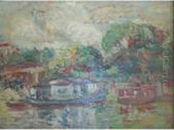 Promenade En Bateau Oil Painting by Rudolf Diener-Denes