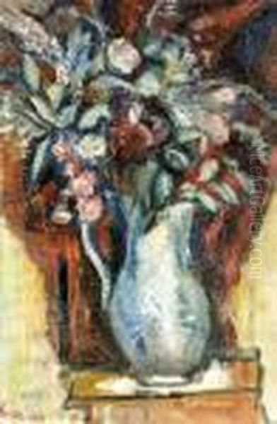 Viragcsendelet Oil Painting by Rudolf Diener-Denes