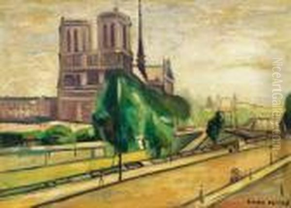 Paris Oil Painting by Rudolf Diener-Denes