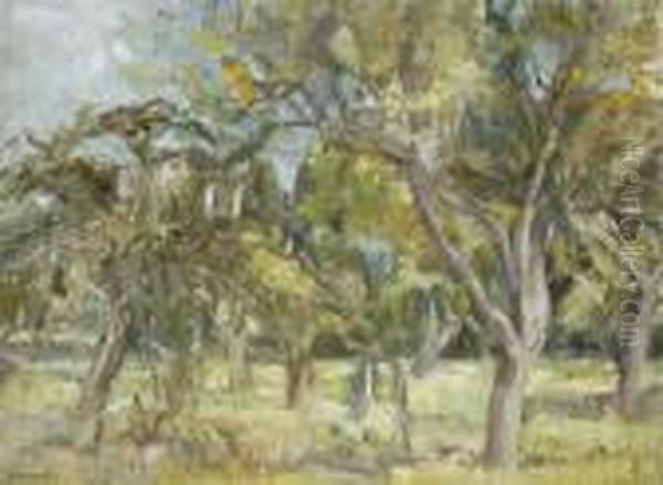 Parkreszlet Oil Painting by Rudolf Diener-Denes