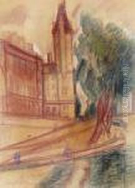 Paris Oil Painting by Rudolf Diener-Denes