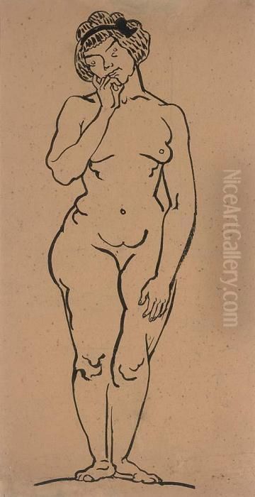 Nude Oil Painting by Jessica Stewart Dismorr