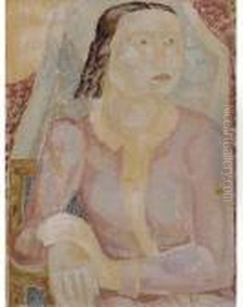 Portrait Of A Young Lady Oil Painting by Jessica Stewart Dismorr