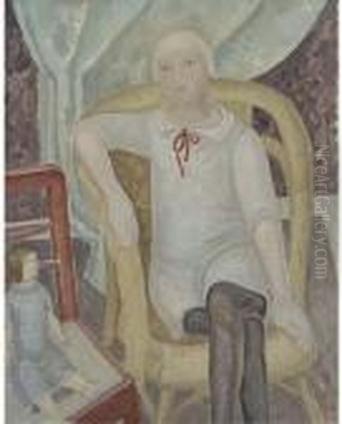 Portrait Of A Young Girl Oil Painting by Jessica Stewart Dismorr