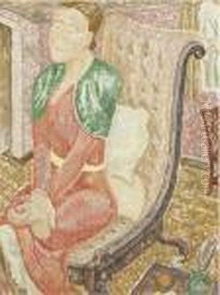 Portrait Of Katherine Dawson Giles Oil Painting by Jessica Stewart Dismorr