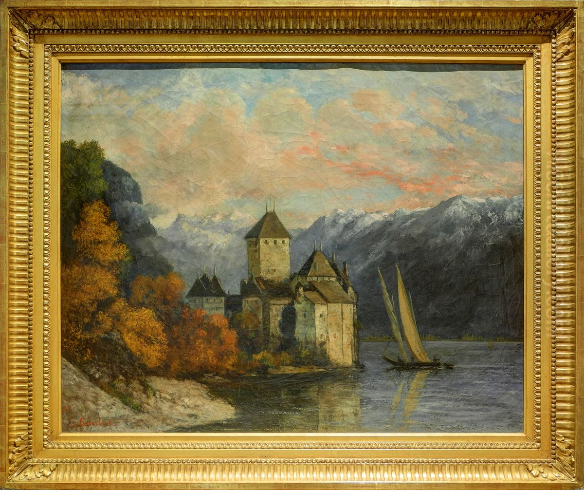 Le Chateau de Chillon Oil Painting by Gustave Courbet