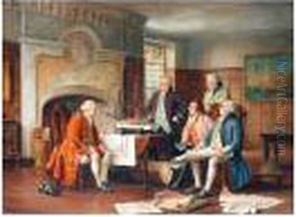 The New Route Oil Painting by Margaret Dovaston