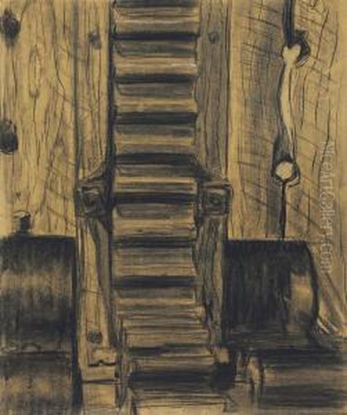 Gear Oil Painting by Arthur Garfield Dove